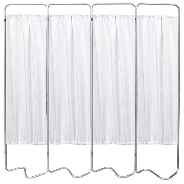 4 Section Beamatic Privacy Screen with Vinyl Panels, White, Omnimed, Mfr#: 153054-10