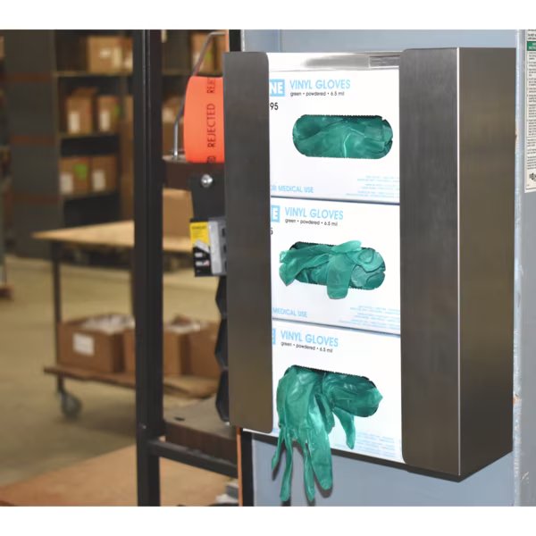 Magnetic Glove Box Holders-Extreme Holding Power 10+ Pounds, (Triple), Omnimed, Mfr#: 305402
