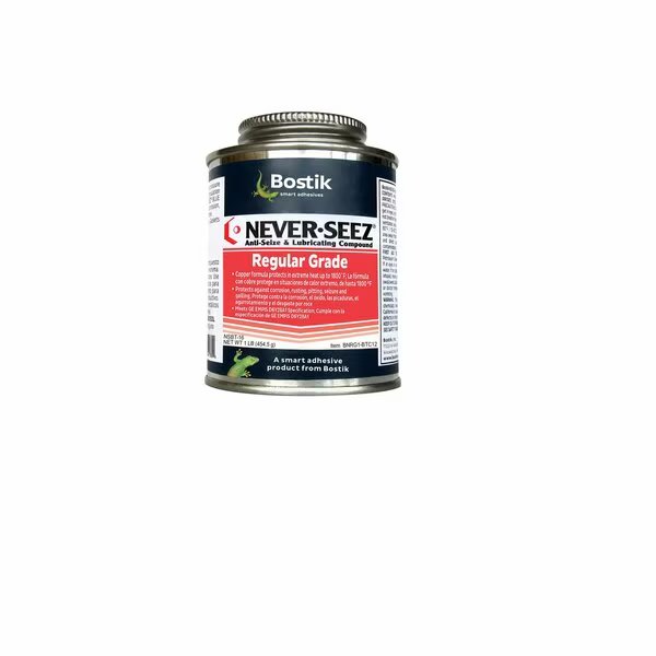 Bostik Never Seez Regular Grade Copper Anti-Seize 16 oz. Brush Top Can, Bostik, Mfr#: NSBT-16