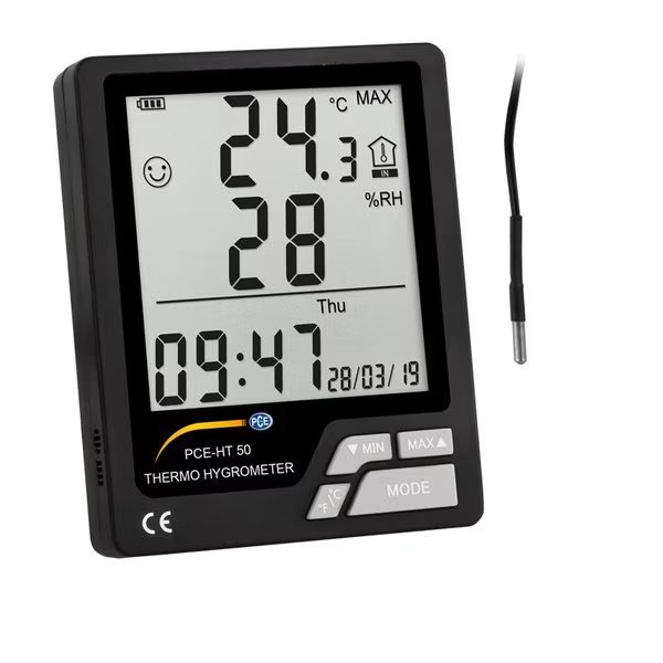 Environmental Thermometer, 20 to 60°C / -4 to 140°F, Pce Instruments, Mfr#: PCE-HT 50