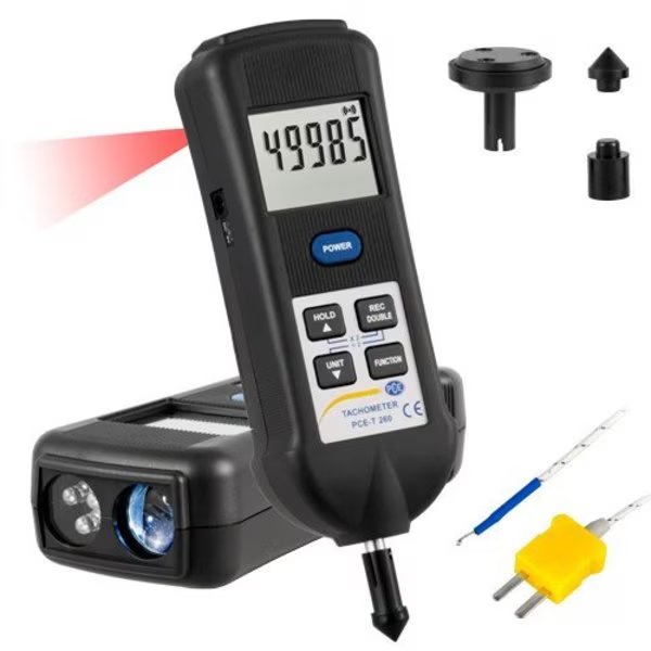 Handheld Tachometer, 5 to 99,999 rpm, Pce Instruments, Mfr#: PCE-T 260
