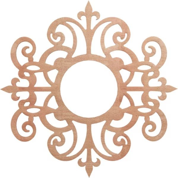 Dijon Wood Fretwork Pierced Ceiling Medallion, Cherry, 30