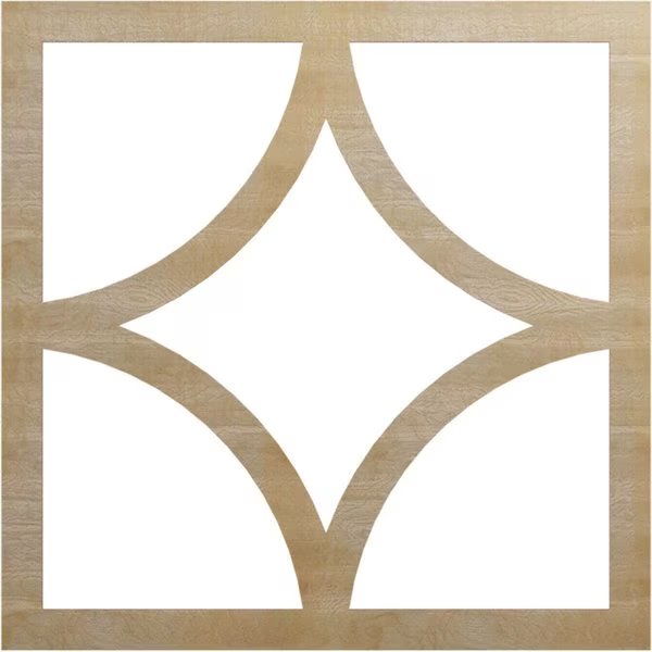 Statesman Wood Fretwork Pierced Ceiling Medallion, Hickory, 40
