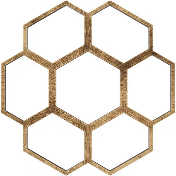 Florin Architectural Grade PVC Pierced Ceiling Medallion, Antiqued Bronze, 38