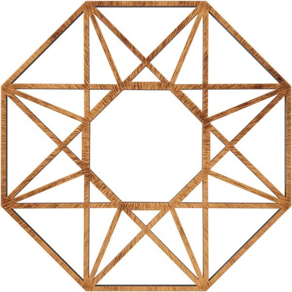 Guardian Architectural Grade PVC Pierced Ceiling Medallion, Antiqued Copper, 36
