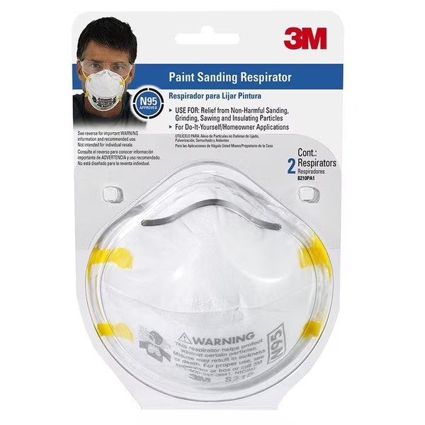 Tekk Paint Sanding Respr N95 2Pk, 3M, Mfr#: 8210PA1-A