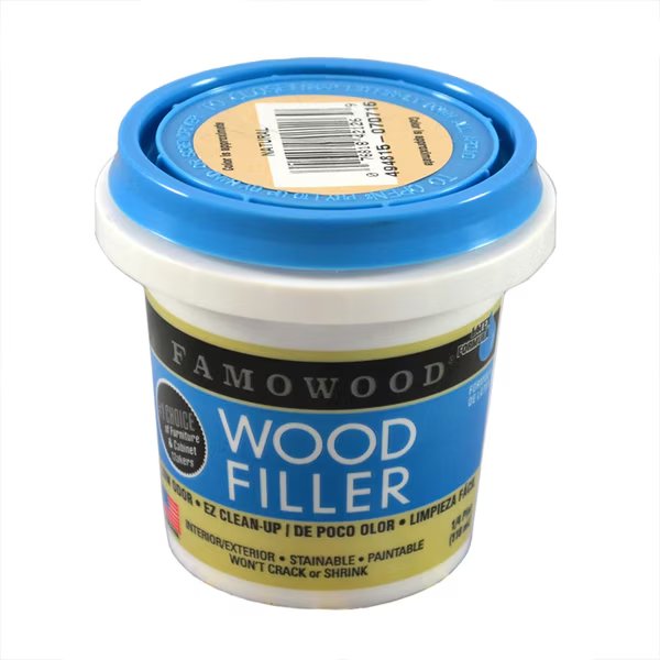 1/4 Pt Natural Famowood Water-Based Latex Wood Filler, Eclectic Products, Mfr#: 40042126