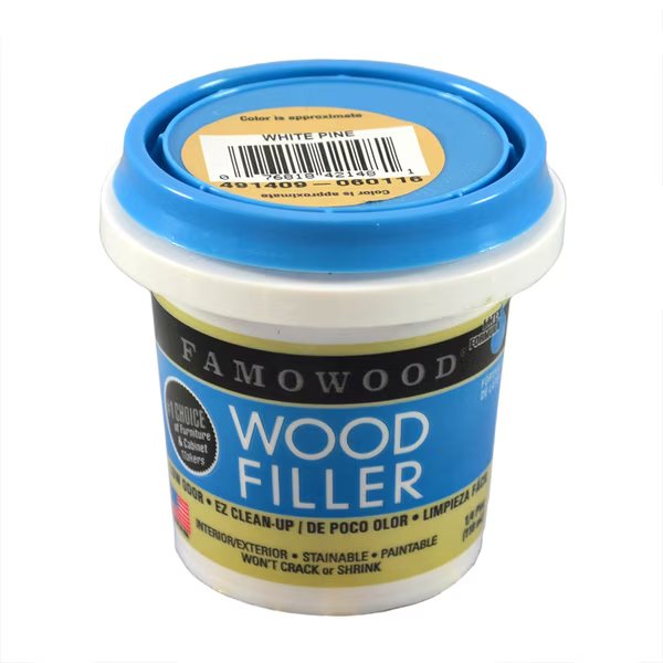 1/4 Pt White Pine Famowood Water-Based Latex Wood Filler, Eclectic Products, Mfr#: 40042148