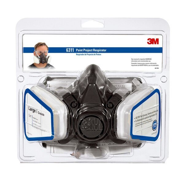 Large Tekk Protection Paint Project Respirator, 3M, Mfr#: 6311PA1-A