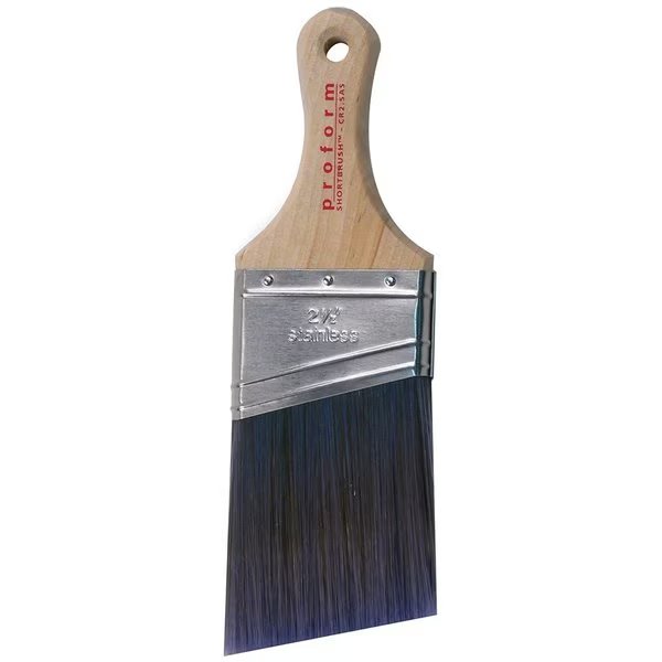 2-1/2" Angle Sash Paint Brush, PBT (70/30) Bristle, Proform, Mfr#: CR2.5AS
