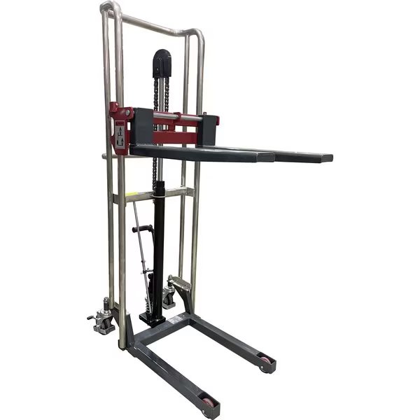 Manual Stacker, 880 lb. Cap, 59