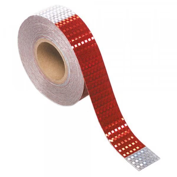 CONSPICUITY TAPE- 11X7- RED/SLVR-2X150FT, Grote Lighting, Mfr#: 40650