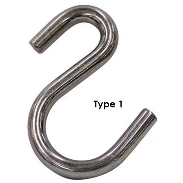 #4 S-HOOK 1000PC/CTN, ZP, 7900435, Peerless Chain, Mfr#: 7900435