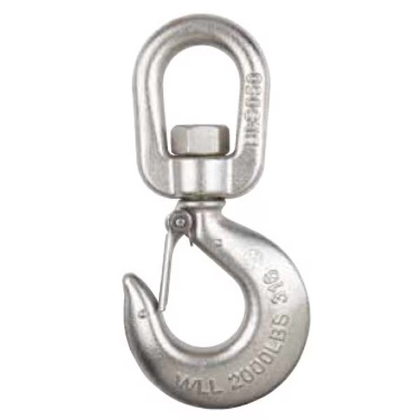 SWIVEL HK W/ LATCH S/S 2,000#, SWS4L, Peerless Chain, Mfr#: SWS4L