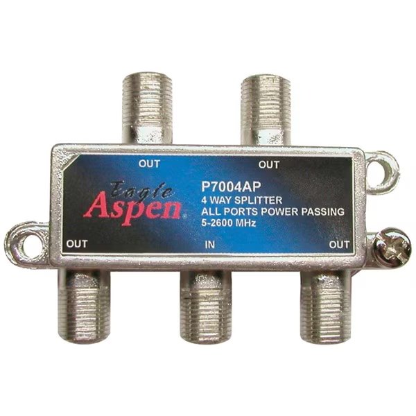 Power Passing 4-Port 2600MHz Splitter, Eagle Aspen, Mfr#: 500312