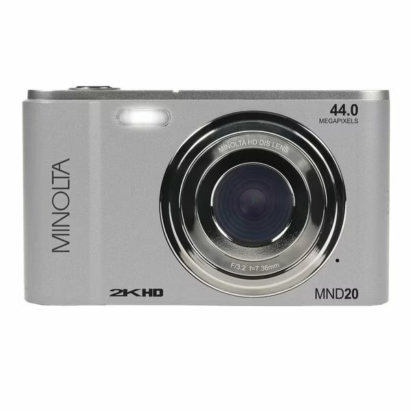 MND20 16x Digital Zoom 44 MP/2.7K Quad HD Digital Camera Silver, Minolta, Mfr#: MND20-S