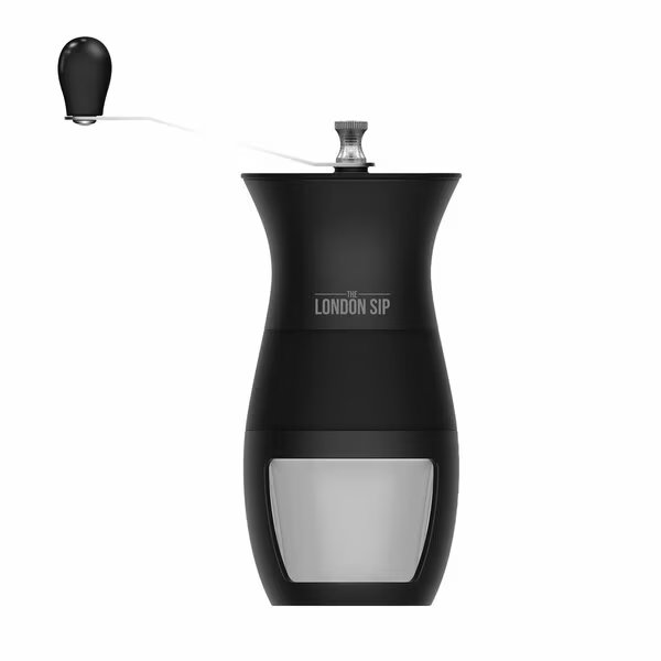 Manual Glass and Ceramic Burr Coffee Grinder, The London Sip, Mfr#: MG1