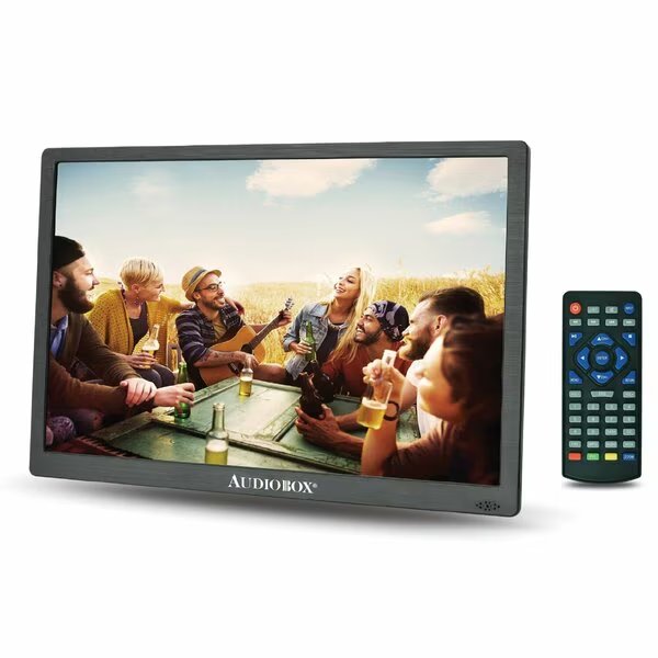 15.4-In. 1200 x 800 HD Portable Rechargeable LCD TV with Remote and Car Charger, , Audiobox, Mfr#: TV-15