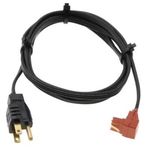 Replacement Cord - 120V, Right Angled, Silicone, Rectangular Heater Terminal, 5' 1.5M Long, Zerostart, Mfr#: 3600001