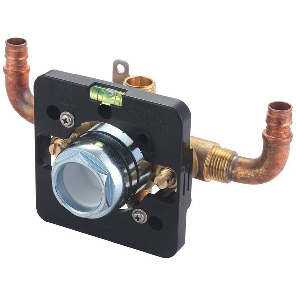 Single Handle Tub/Shower Pressure Balancing Valve in Rough Brass, Olympia, Mfr#: V-2300B-EP90U