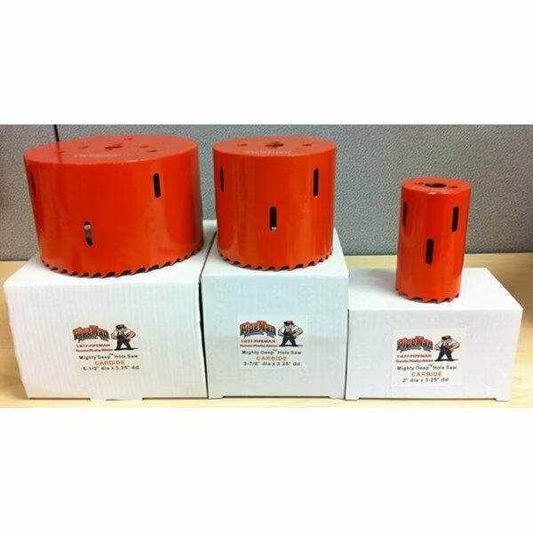 1-1/2 In dia x 3-1/4 In Drill Depth Carbide Hole Saw, Mighty Deep, Mfr#: MDC-224
