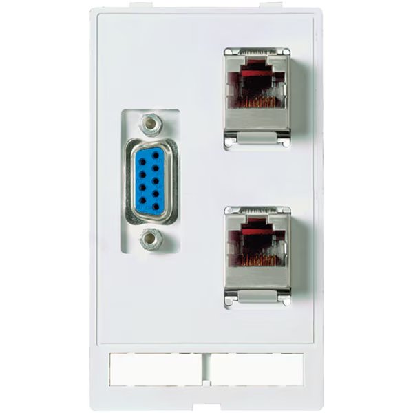 MODLINK MSDD DATA INSERT, 1Ã—SUB-D9 female/male + 2Ã—RJ45, Murr Elektronik, Mfr#: 4000-68000-1620000