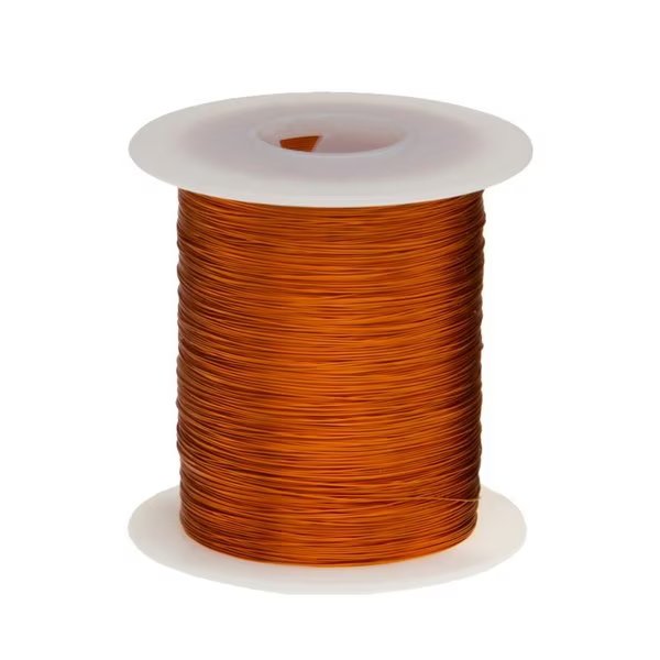Magnet Wire, 240C, Heavy Build Enameled Copper Wire, 24 AWG, 2 oz, 99Ft Length, 00227 Dia, Nat, Remington Industries, Mfr#: 24H240P.125