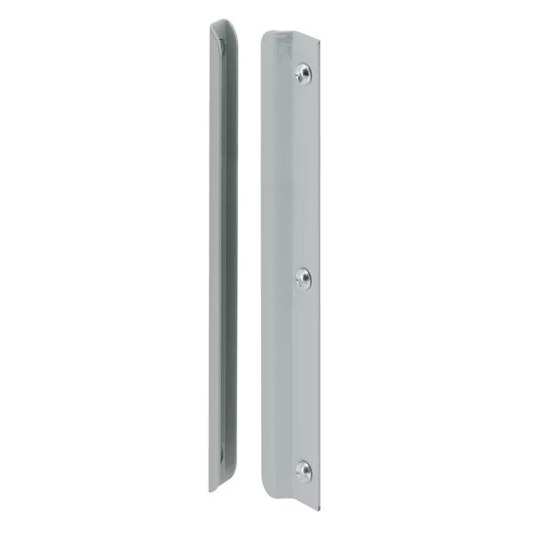 Steel Latch Guard Plate Cover for In-Swinging Doors, Gray 1 Set, Prime-Line, Mfr#: U 9511