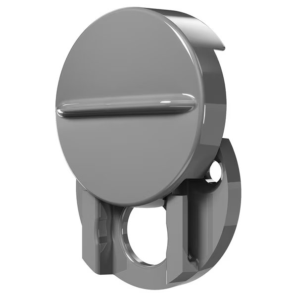 1-1/2 in. Outside Diameter, Satin Gray, Fixed Privacy Cover, Prime-Line, Mfr#: S 5086