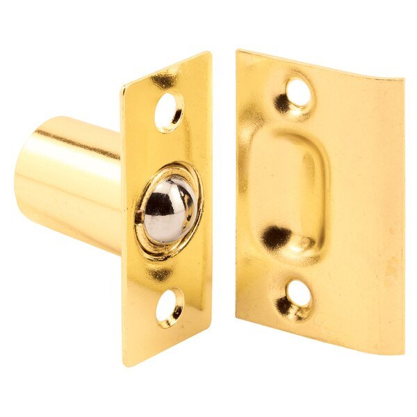 27/32 in. Brass-Plated Housing and Plates, Steel Ball Catch and Inner, Prime-Line, Mfr#: U 9132