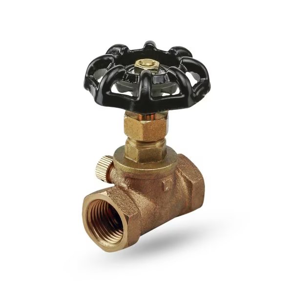 FIP Stop Valve with Drain, Brass 3/4", Everflow, Mfr#: 410T034-NL