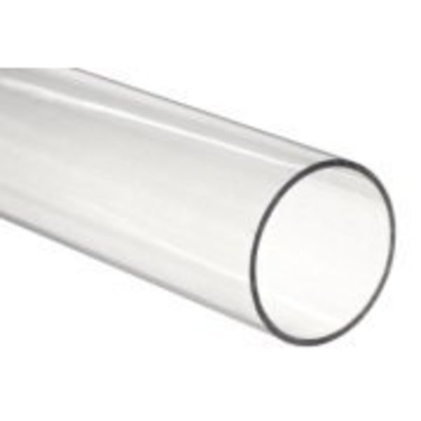 Clear Polycarbonate Tube, 0.750 ID X 1.000 OD X 96.000 [Each], Professional Plastics, Mfr#: TPCCL.750X1.000X96.000