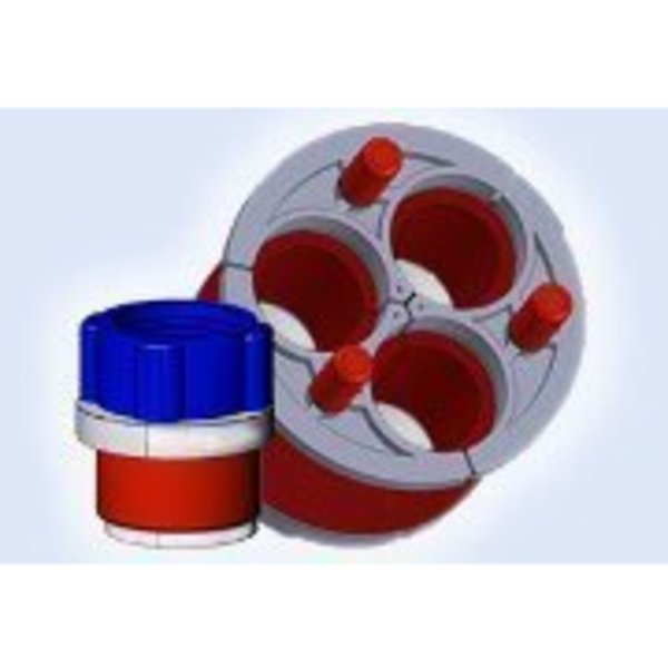 3-WAY, 6.000 Wedge Seal, 1.400 OD, Item# 7360-140 - Duct Plug [Each], Professional Plastics, Mfr#: FABWEDGESEAL7360-140-PC