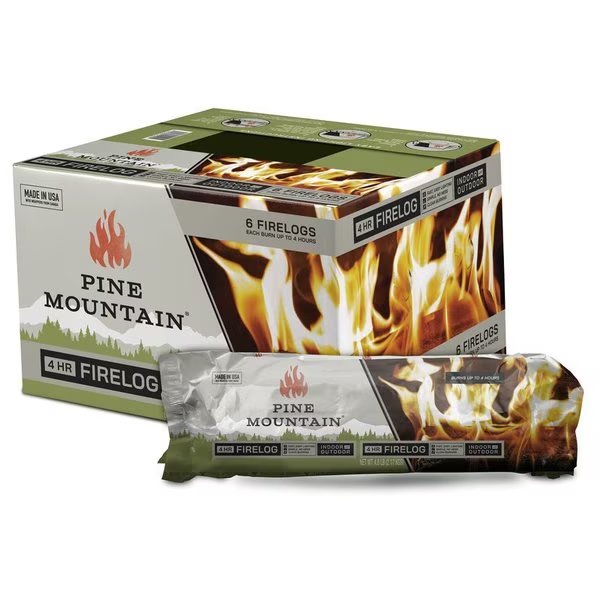 Firelog 4 Hour 6 Pack, Pine Mountain, Mfr#: 502-160-807