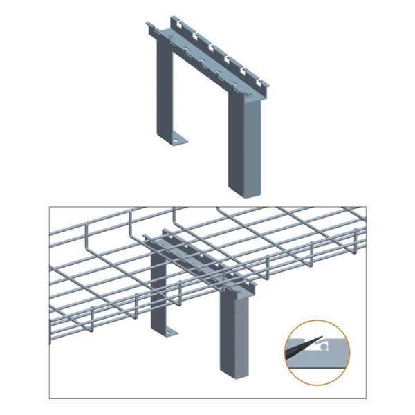 Cable Tray Cabinet Top Stand, 6