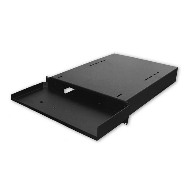 Keyboard Shelf With Pull-Out Mouse Tray, 1U, 19