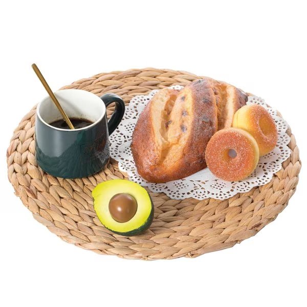 15 Decorative Weave Water Hyacinth Round Mat Charger Plates for Dining Table, Vintiquewise, Mfr#: QI003915-15