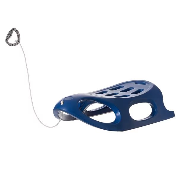 Kids Winter Plastic Outdoor Snow Sleigh Ice Sled, Kids over 5 Years, Blue, Gardenised, Mfr#: QI004217.BL