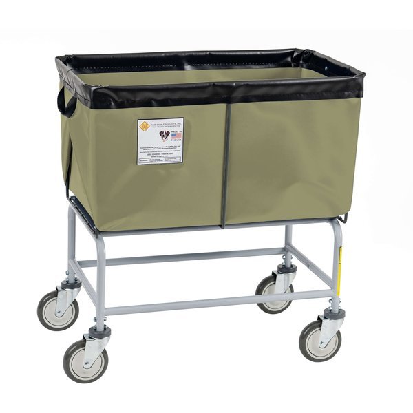 Elevated Basket Truck, Vinyl, 4 Bushel, Beige, R&B Wire Products, Mfr#: 464BEIGE
