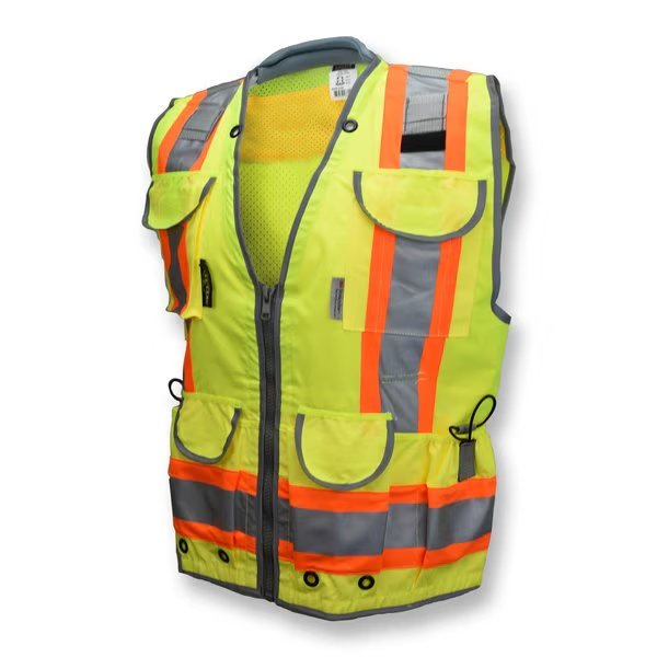 Hi-Vis Cl2 Hvy Wvn 2Tn Wvn/Msh Engr Vst-Grn-S, Radians, Mfr#: SV55-2ZGD-S