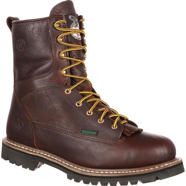 Waterproof Lace-To-Toe Work Boot, 9M, Georgia Boot, Mfr#: G101