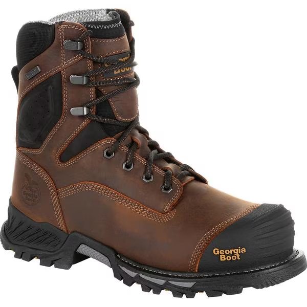 Rumbler 8inch Composite Toe Waterproof Work Boot, 12M, Georgia Boot, Mfr#: GB00285