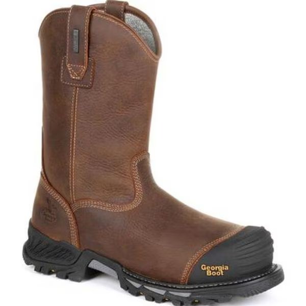 Rumbler Composite Toe Waterproof Pull-on Work Boot, 11W, Georgia Boot, Mfr#: GB00286