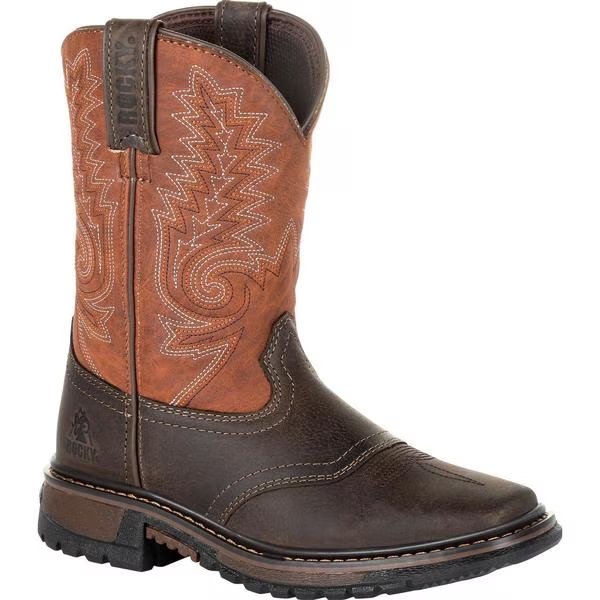 Big Kids' Ride FLX Western Boot, 5M, Rocky, Mfr#: RKW0257Y