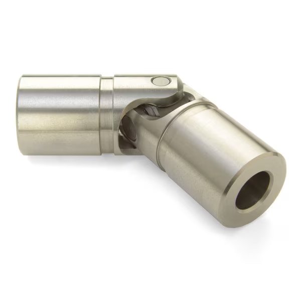 Single U-Joint, 14 mm x 12 mm Bores, 38.0 mm OD, Stainless, Ruland, Mfr#: US24-14MM-12MM-SS