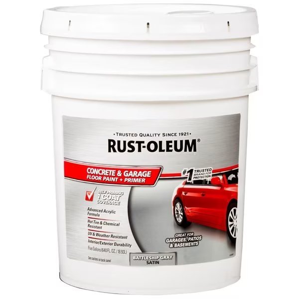 5 gal Satin Finish, Battleship Gray, Rust-Oleum, Mfr#: 320172