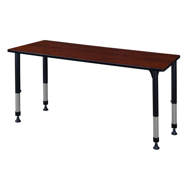 Rectangle Tables > Height Adjustable > Rectangular Classroom Tables, 60 W X 30 L X 23-34 H, Cherry, Kee, Mfr#: MT6030CHAPBK
