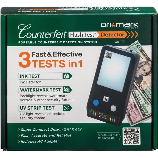 Counterfeit Bill Detector, 2-3/4