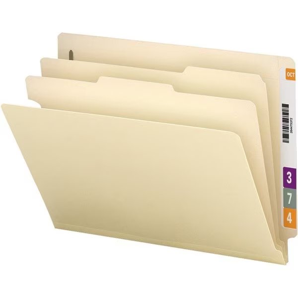 Folder, Clssfc, Ltr, 2Div, Mla Pk, Smead, Mfr#: SMD26835