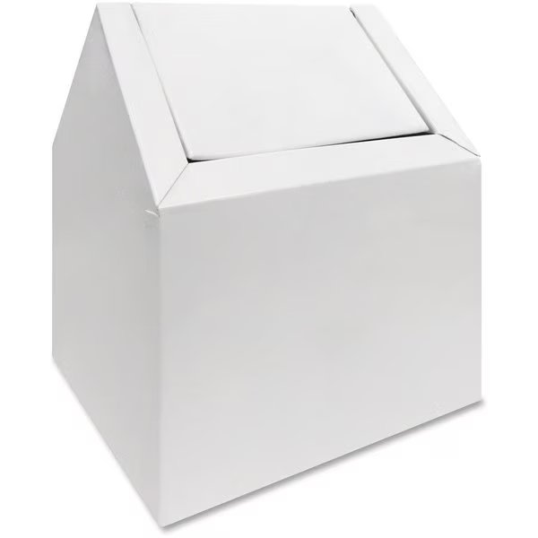 Feminine Hygiene Receptacle, Swing Type, White, Hospeco, Mfr#: HOS2201